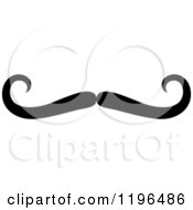 Clipart Of A Black Moustache 18 Royalty Free Vector Illustration