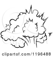 Poster, Art Print Of Black And White Comic Burst Explosion Or Poof 17