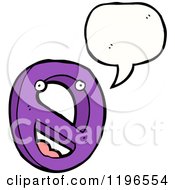 Cartoon Of A Number 0 Speaking Royalty Free Vector Illustration by lineartestpilot
