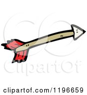 Cartoon Of An Arrow Royalty Free Vector Illustration by lineartestpilot