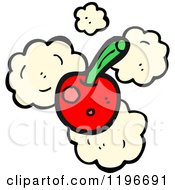 Cartoon Of A Cherry Royalty Free Vector Illustration by lineartestpilot