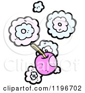Cartoon Of A Cherry Royalty Free Vector Illustration by lineartestpilot