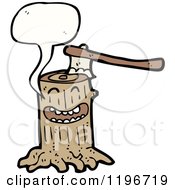 Poster, Art Print Of Tree Stump Speaking