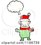 Poster, Art Print Of Christmas Elf Thinking