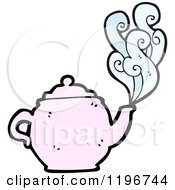 Cartoon Of A Teapot Royalty Free Vector Illustration