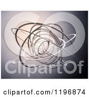Clipart Of 3d Abstract Rings Over Shading Royalty Free CGI Illustration