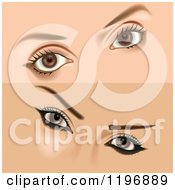 Poster, Art Print Of Female Eyes With Makeup