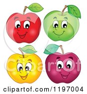 Poster, Art Print Of Happy Colorful Apples