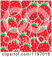 Poster, Art Print Of Seamless Red Strawberry Pattern Background
