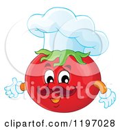 Poster, Art Print Of Chef Tomato Presenting