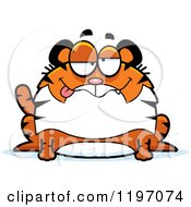 Poster, Art Print Of Drunk Or Dumb Chubby Tiger