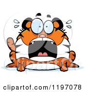 Poster, Art Print Of Scared Chubby Tiger