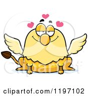 Cartoon Of A Loving Griffin Royalty Free Vector Clipart by Cory Thoman