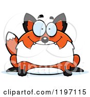 Poster, Art Print Of Happy Chubby Fox