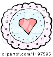 Poster, Art Print Of Lacy Heart Label