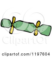 Cartoon Of A Wrapped Gift Royalty Free Vector Illustration