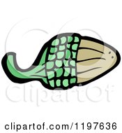 Cartoon Of An Acorn Royalty Free Vector Illustration by lineartestpilot