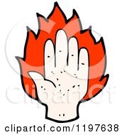 Poster, Art Print Of Flaming Hand