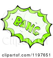 Cartoon Of The Word Bang Royalty Free Vector Illustration by lineartestpilot