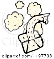 Cartoon Of An Arm In An Envelope Royalty Free Vector Illustration by lineartestpilot