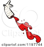 Cartoon Of A Bloody Severed Arm Royalty Free Vector Illustration