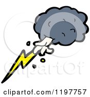 Poster, Art Print Of Storm Cloud With Lightning
