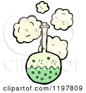 Cartoon Of A Potion In A Bottle Royalty Free Vector Illustration by lineartestpilot