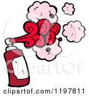 Cartoon Of A Can Of Spraypaint Royalty Free Vector Illustration by lineartestpilot