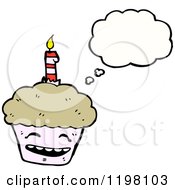Poster, Art Print Of Birthday Cupcake Thinking