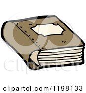 Cartoon Of A Book Royalty Free Vector Illustration by lineartestpilot