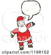 Poster, Art Print Of Santa Claus Speaking