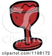Cartoon Of A Goblet Royalty Free Vector Illustration by lineartestpilot