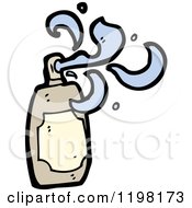 Cartoon Of A Spray Bottle Royalty Free Vector Illustration by lineartestpilot