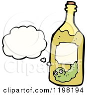 Poster, Art Print Of Worm In A Tequilla Bottle