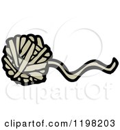 Cartoon Of A Ball Of Twine Royalty Free Vector Illustration by lineartestpilot