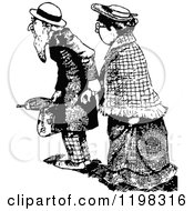 Poster, Art Print Of Black And White Vintage Elderly Couple