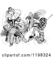 Poster, Art Print Of Black And White Vintage Couple In Fancy Clothes