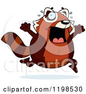Poster, Art Print Of Scared Red Panda Running