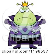 Poster, Art Print Of Mad Chubby Martian Alien King