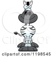 Cartoon Of A Happy Smiling Zebra Royalty Free Vector Clipart
