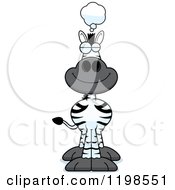 Cartoon Of A Dreaming Zebra Royalty Free Vector Clipart