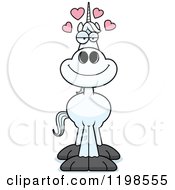 Cartoon Of A Loving Unicorn Royalty Free Vector Clipart
