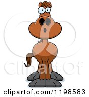 Poster, Art Print Of Surprised Brown Horse