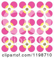 Poster, Art Print Of Seamless Pink And Yellow Floral Pattern