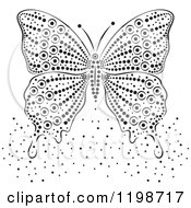 Poster, Art Print Of Black And White Butterfly And Dots
