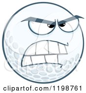 Mad Golf Ball Character