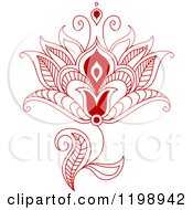 Poster, Art Print Of Red Henna Flower