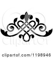 Poster, Art Print Of Black And White Ornate Floral Victorian Design Element 9