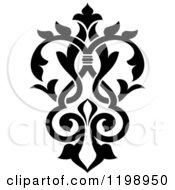 Poster, Art Print Of Black And White Ornate Floral Victorian Design Element 6
