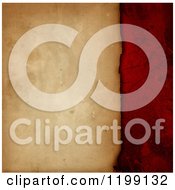 Poster, Art Print Of Vintage Paper Background With Red